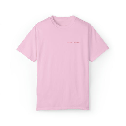 memory obsolete! pink t-shirt