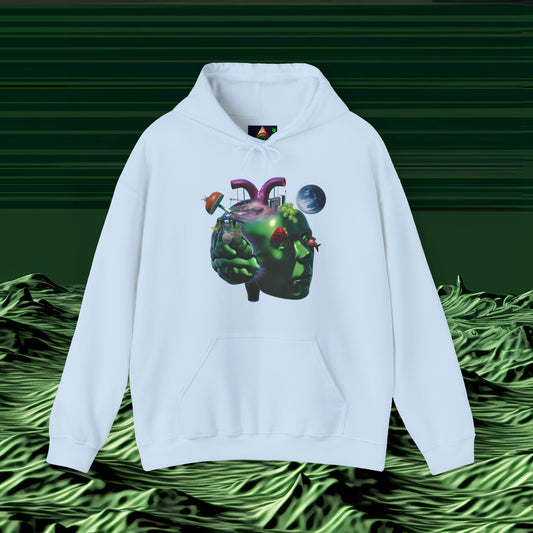 green person hoodie